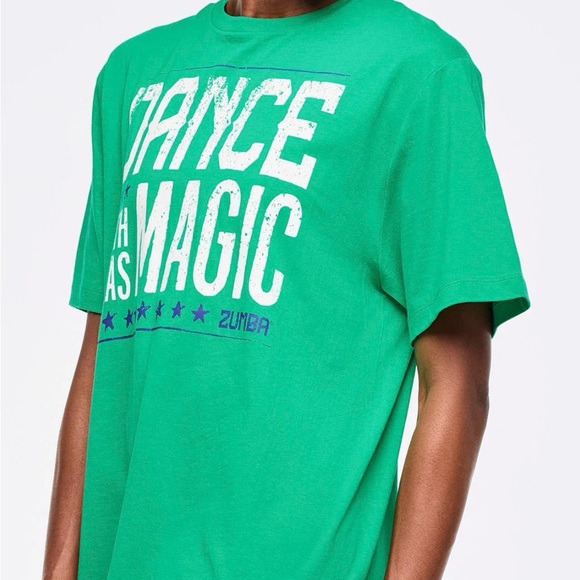 Zumba Fitness Vibrant Green Dance Tee - Picture 1 of 1